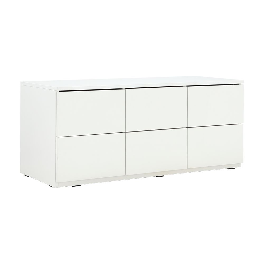 ตู้ 6 ลิ้นชัก รุ่นแมกซี่ ขนาด 120 ซม. - สีขาว