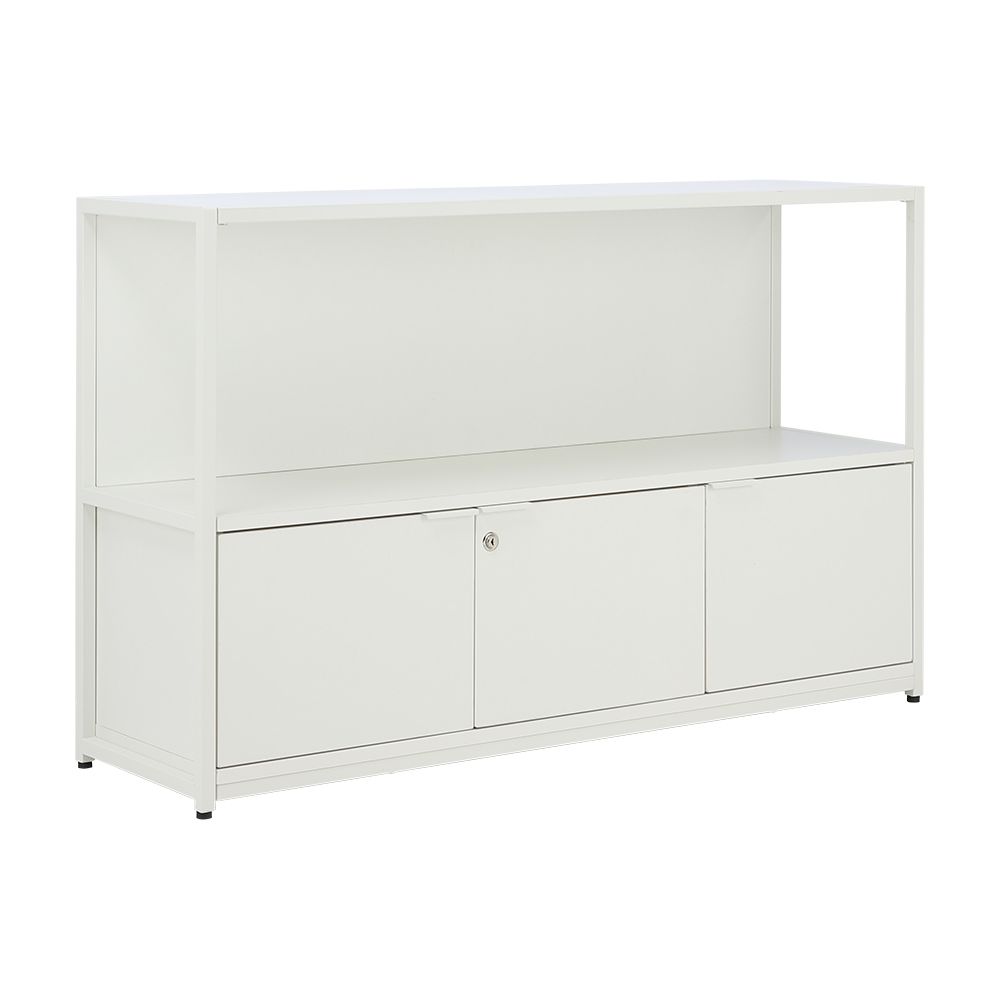 ตู้เอกสารเตี้ย รุ่นอัลฟ่า ขนาด 120 ซม. - สีขาว