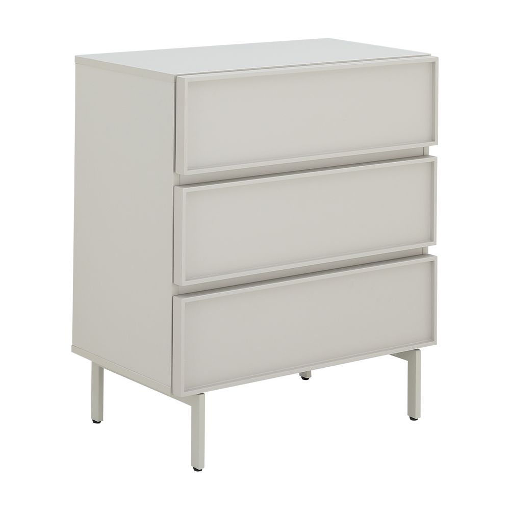 ตู้ 3 ลิ้นชัก รุ่นมิลิเนียน ขนาด 70 ซม. - สีเทา