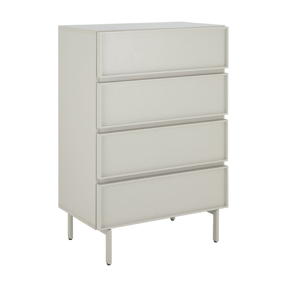 ตู้ 4 ลิ้นชัก รุ่นมิลิเนียน ขนาด 70 ซม. - สีเทา