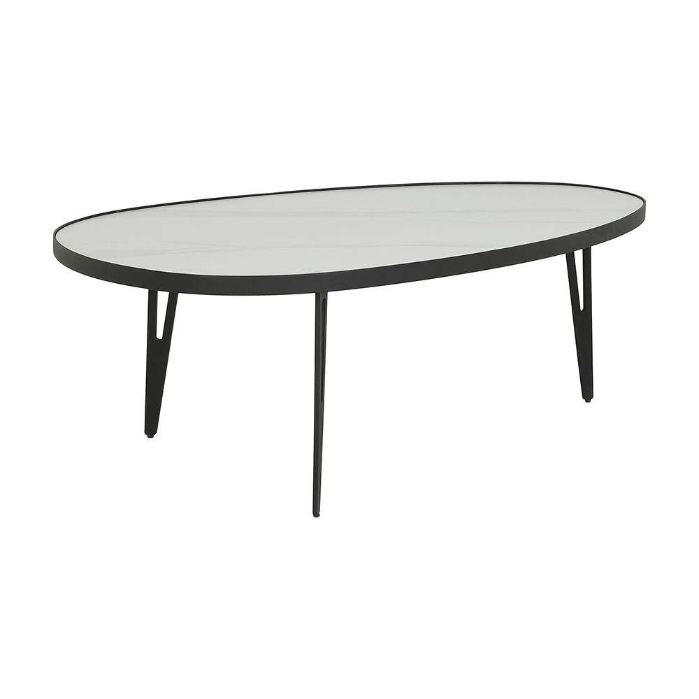 โต๊ะกลาง รุ่นซาลิล ขนาด 110 ซม. - สีขาว/ดำ