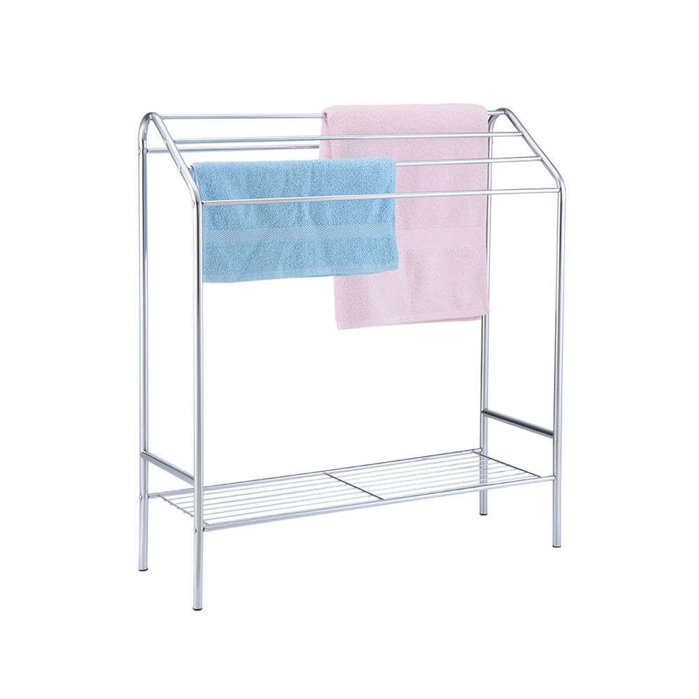 ราวตากผ้า รุ่นดอร่า ขนาด 75 x 26 x 82.5 ซม. - สีเงิน