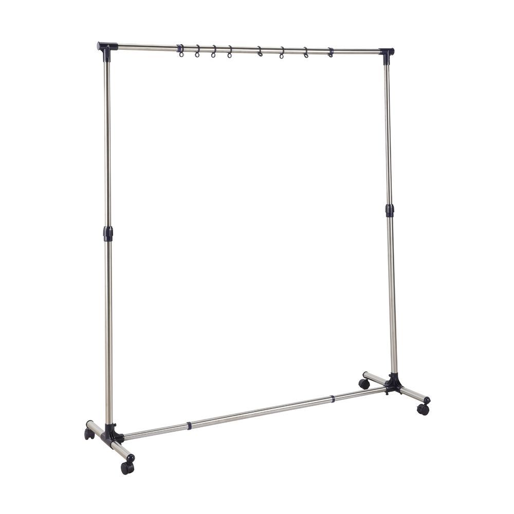 ราวตากผ้ายืดได้ รุ่นร็อคกี้ - สีเงิน/น้ำเงิน