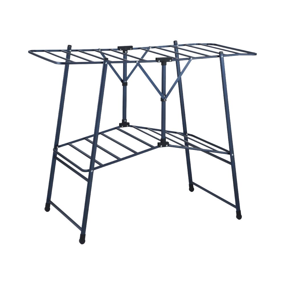 ราวตากผ้าพับได้ รุ่นแซฟฟี่ สูง 92.5 ซม. - สีฟ้าเข้ม
