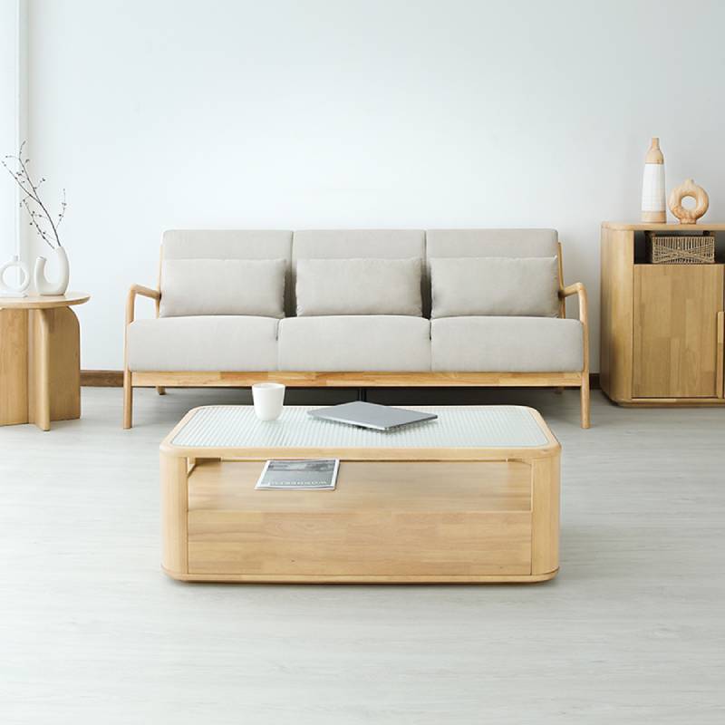AOMORI Fabric 3 Seat Sofa