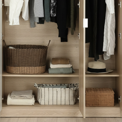 CHAMP 3 Doors Wardrobe with Mirror