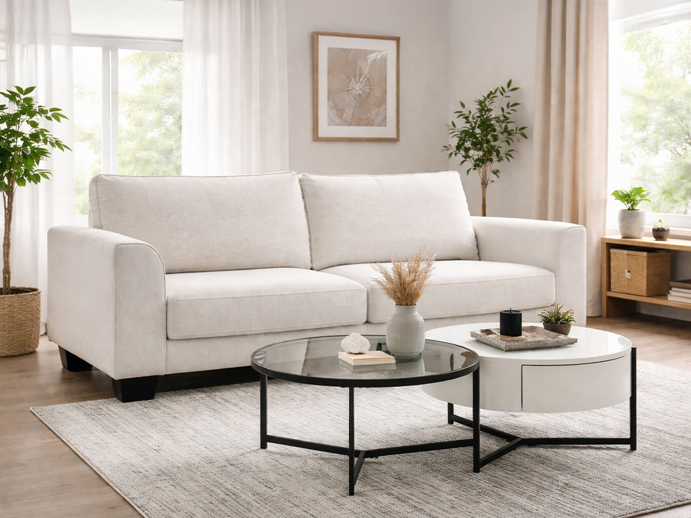 SUNNY Fabric 3 Seat sofa