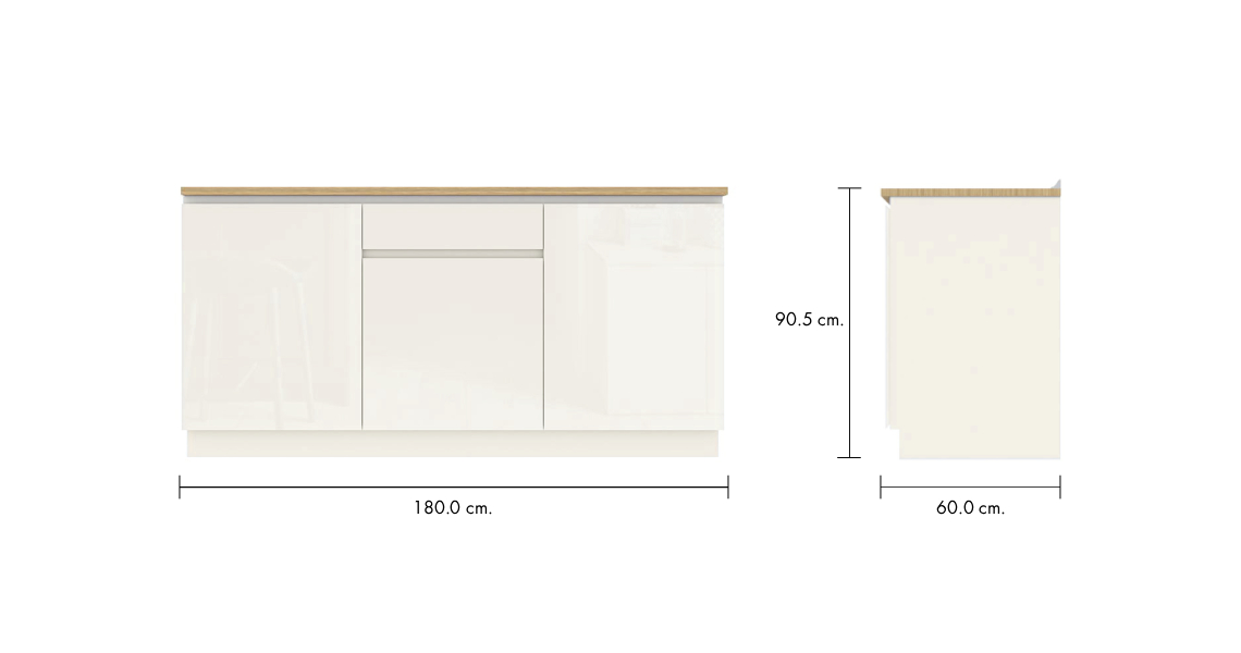 TERTRIZ Base Kitchen Cabinet with Drawer